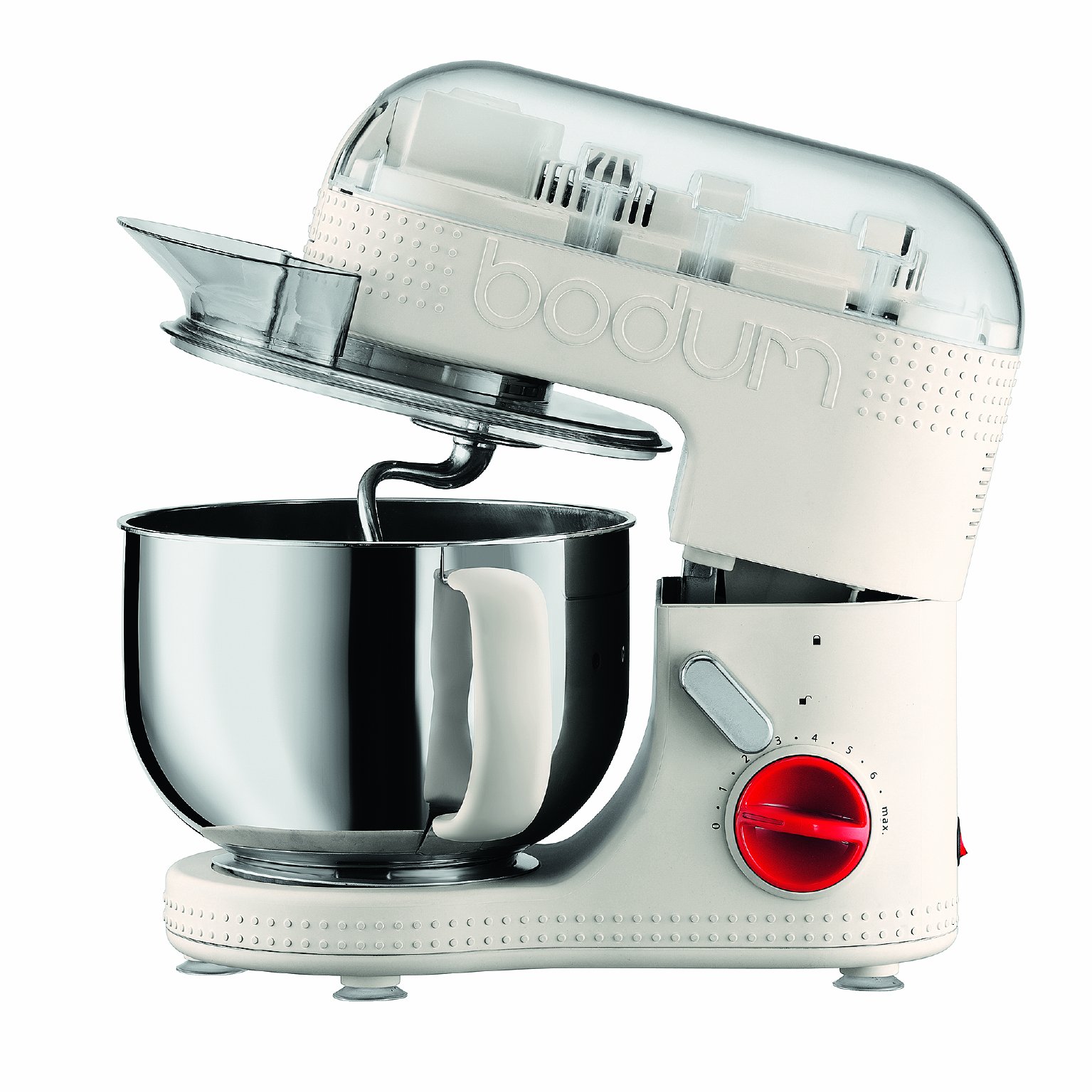 BODUM 11381-913US Bistro Electric Stand Mixer 4.7-Liter, Off-White
